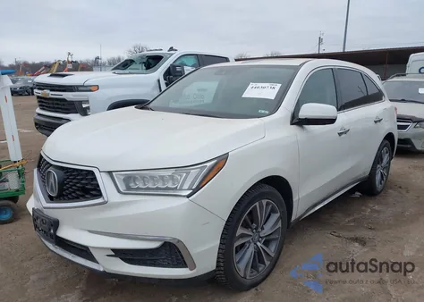 2017 Acura Mdx Technology Entertainment Pkgs z USA, uszkodzony, nr VIN 5FRYD4H78HB001022